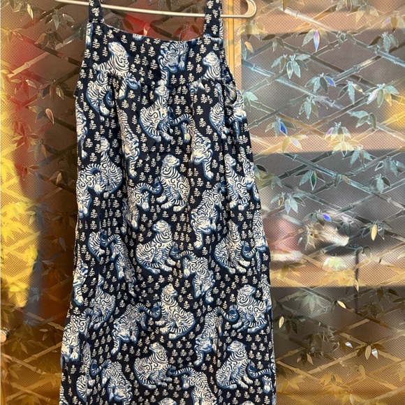 Printfresh Navy and White Pajama Dress - Picture 3 of 3